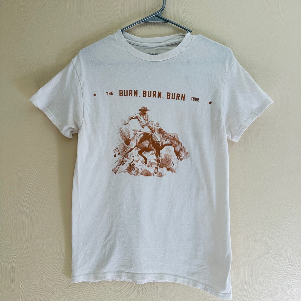 White Zach Bryan Tour Graphic T-Shirt